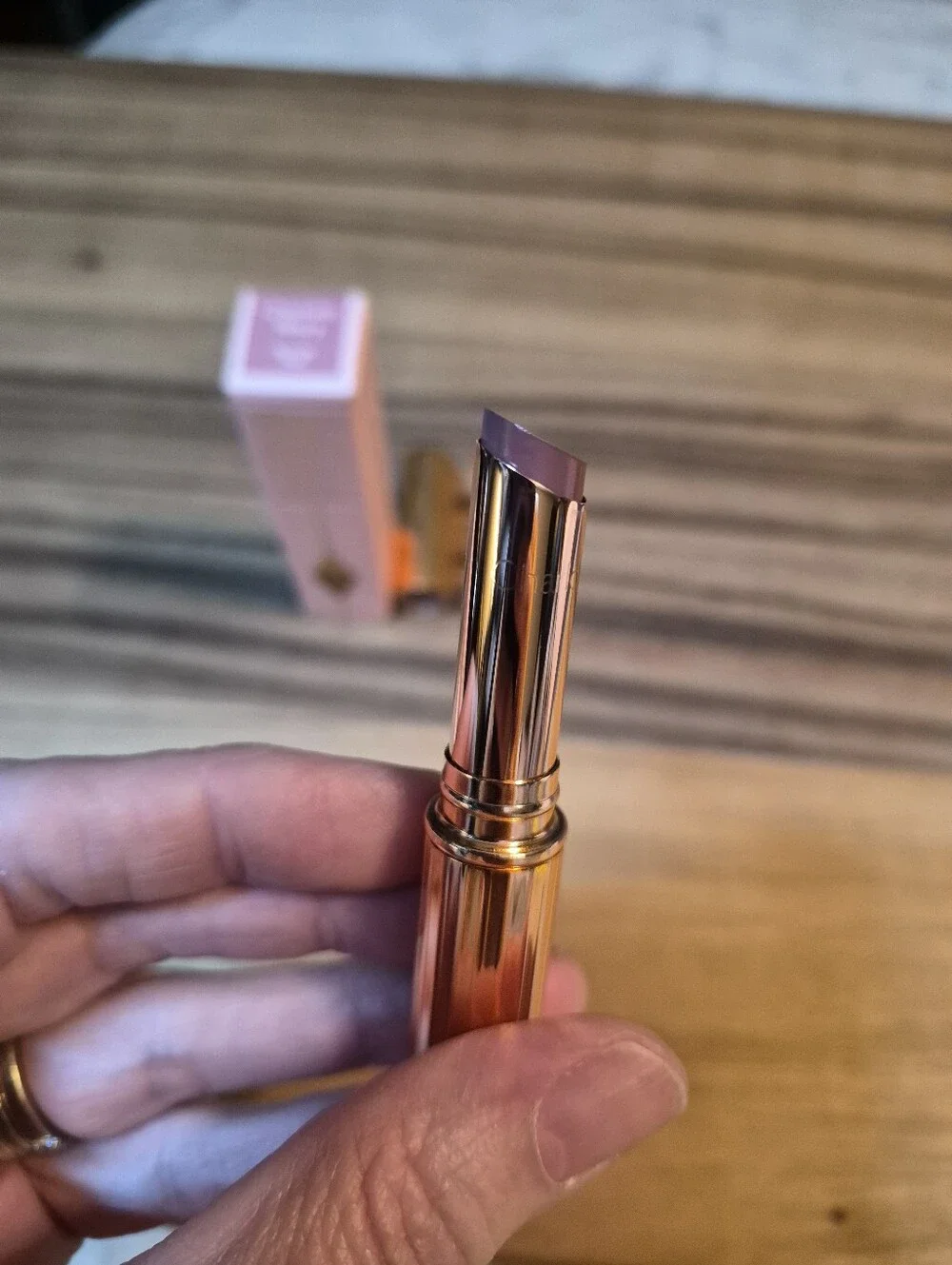 Charlotte Tilbury Superstar Lips Glossy Star Lit Lips: Pillow Talk, .06oz, NIB
